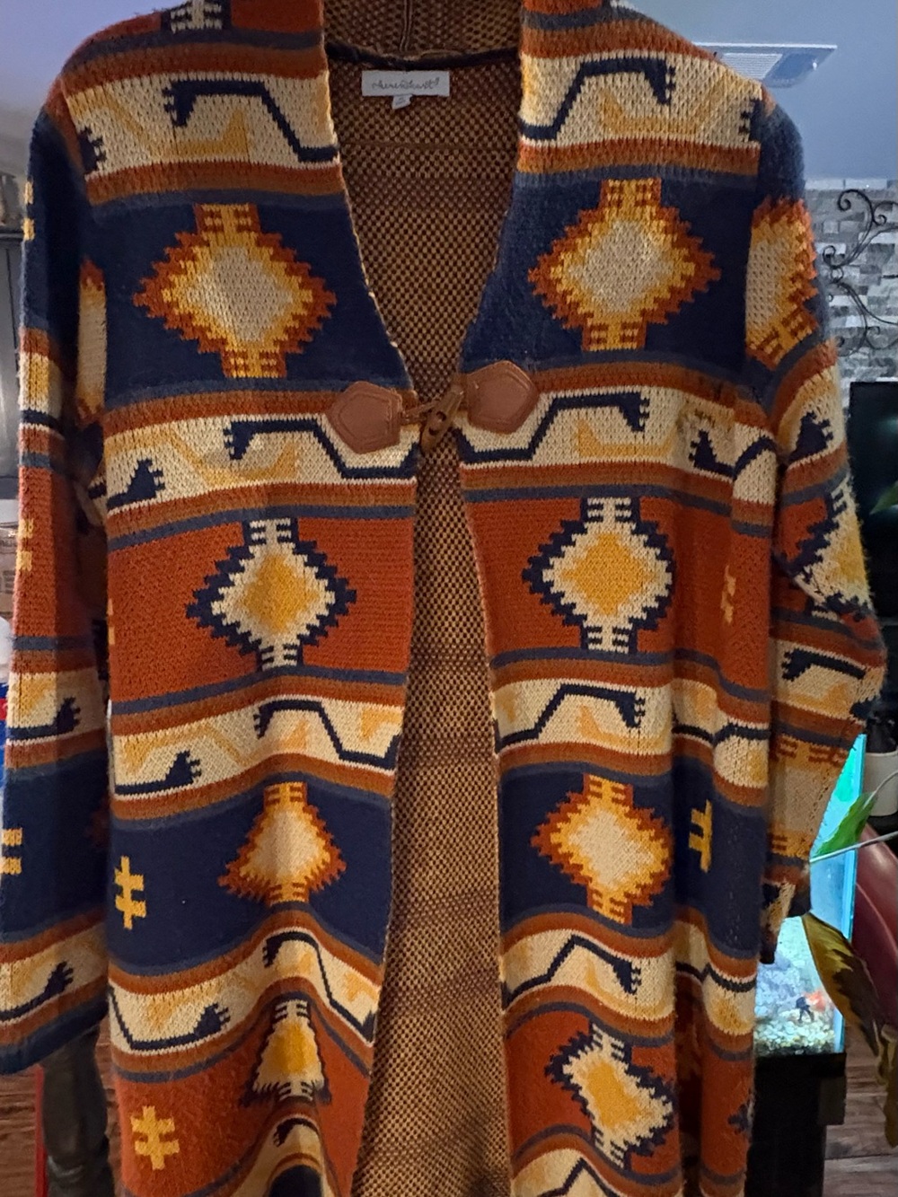 Southwestern Design Long Sweater